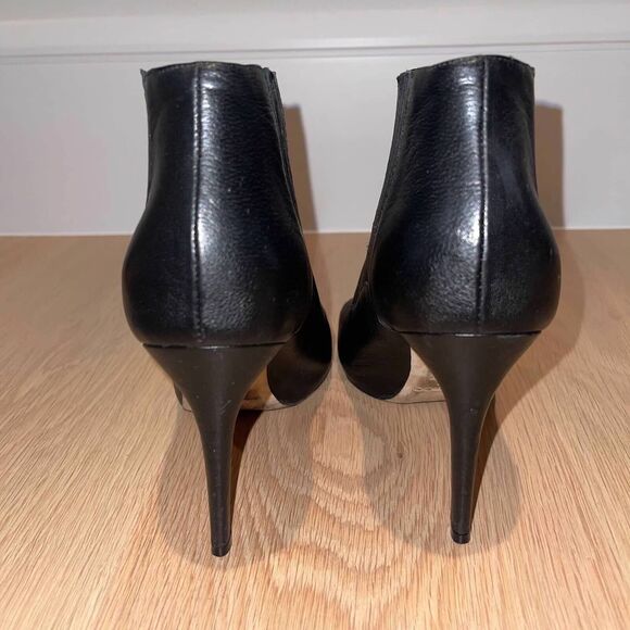 Jimmy Choo London Brenna Black Peep-Toe Bootie 39 - Picture 9 of 10